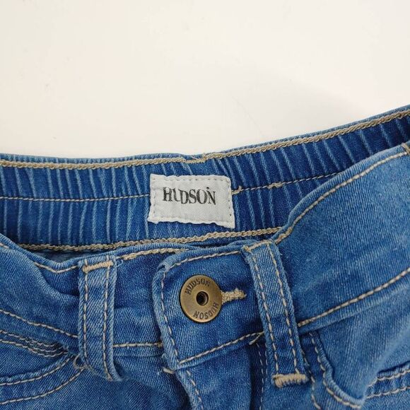 Hudson Jeans Girl's 2T Light Wash Rinse Straight Leg Button Elastic Casual - Picture 4 of 9